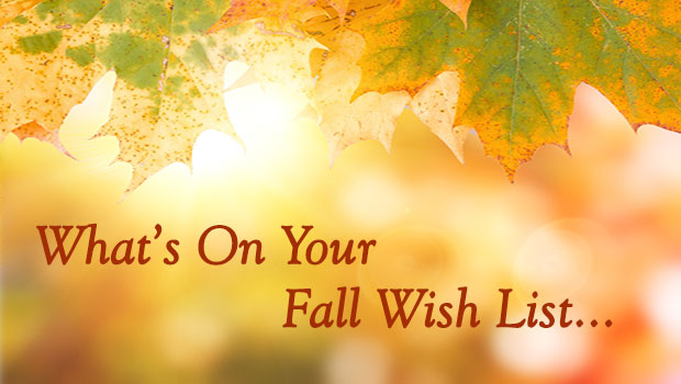 WHATS ON YOUR FALL WISHLIST