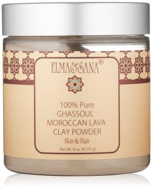 Elma&amp;Sana 100% Pure Ghassoul Moroccan Lava Clay Powder