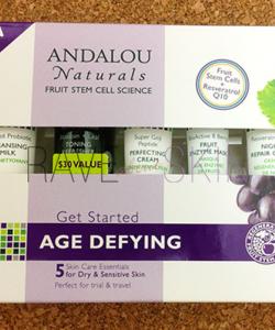 ANDALOU NATURALS AGE DEFYING SAMPLE BOX FRONT IMAGE