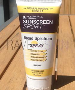 ELEMENTAL HERBS SUNSCREEN SPORT FRONT VIEW